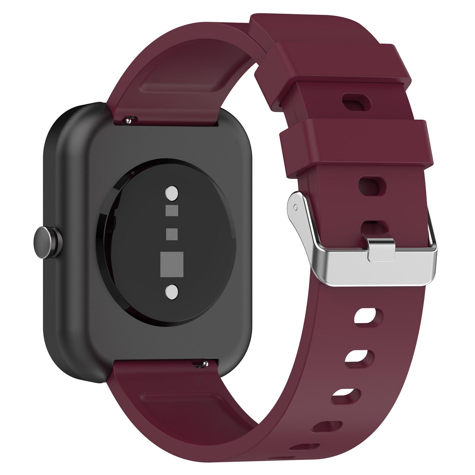 For OnePlus Nord Watch Silicone Watch Strap Adjustable Watch Band with Silver Stainless Steel Buckle Wine Red
For OnePlus Nord Watch Silicone Watch Strap Adjustable Watch Band with Silver Stainless Steel Buckle Wine Red