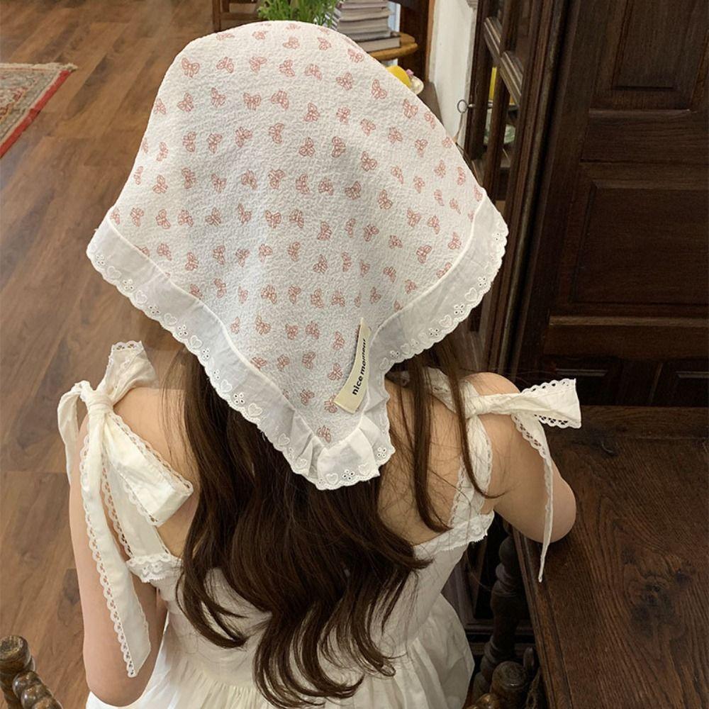 Bow Bow Triangle Bandana Countryside Style Triangle Scarf Vintage Lace Hair Scarf Travel
Bow Bow Triangle Bandana Countryside Style Triangle Scarf Vintage Lace Hair Scarf Travel