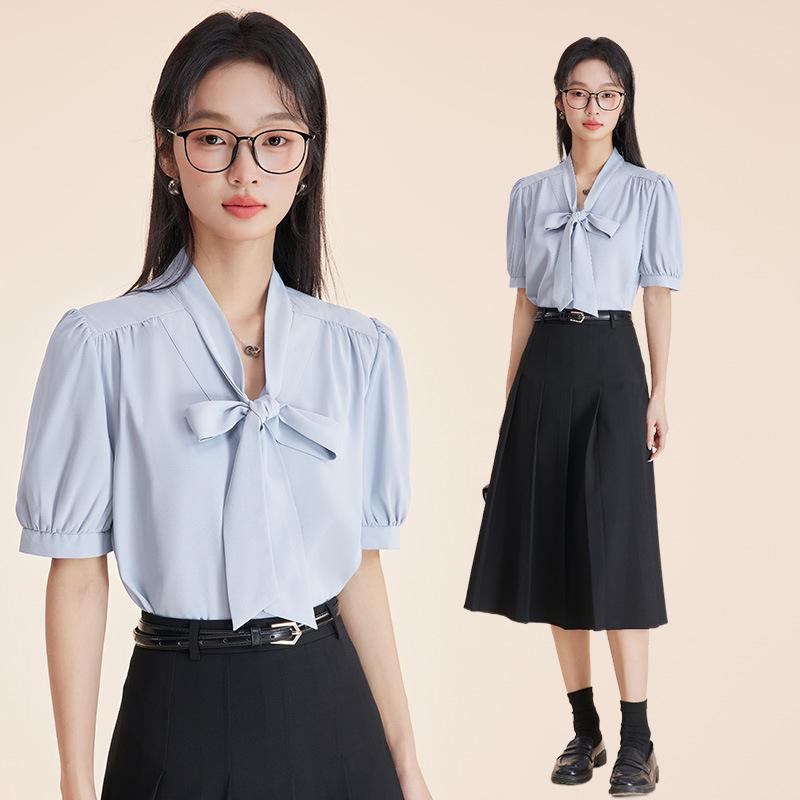 Women s Summer Satin Bow Tie Blouse - Short Sleeve Formal White Shirt for Professional Interviews and Workwear L
Women s Summer Satin Bow Tie Blouse - Short Sleeve Formal White Shirt for Professional Interviews and Workwear L