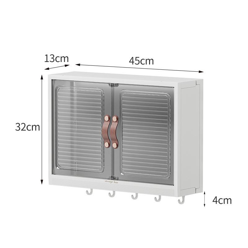 No-Drill Wall-Mounted Kitchen Seasoning Rack - Multifunctional Storage for Jars and Boxes 45x13x32 cm білий
No-Drill Wall-Mounted Kitchen Seasoning Rack - Multifunctional Storage for Jars and Boxes 45x13x32 cm білий