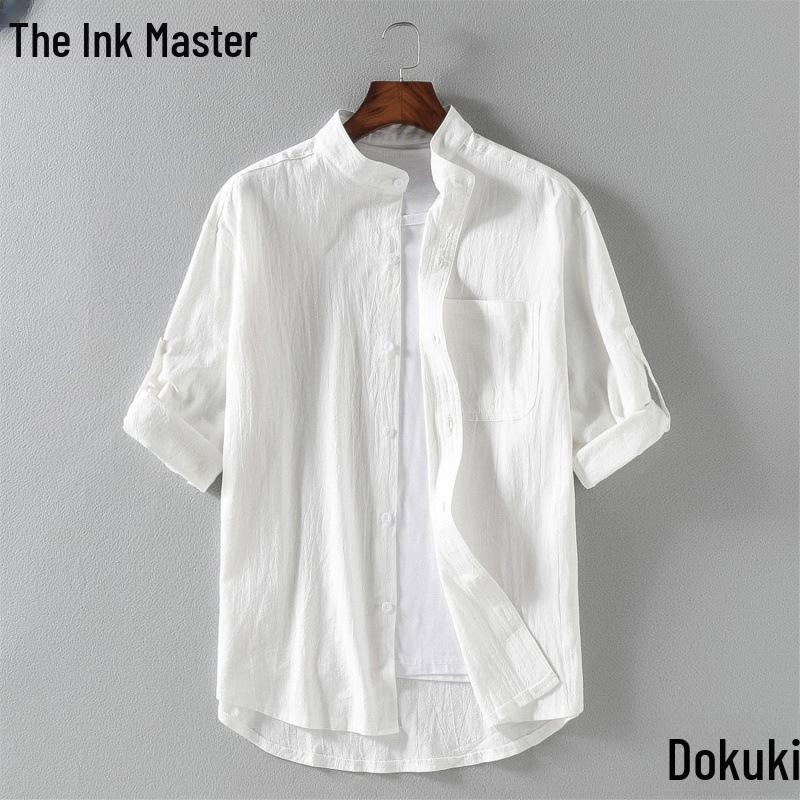 2024 Summer Men s Linen Stand Collar 5-Point Sleeve Casual Shirt - Trendy, Loose Fit, Large Size 5XL чёрный
2024 Summer Men s Linen Stand Collar 5-Point Sleeve Casual Shirt - Trendy, Loose Fit, Large Size 5XL чёрный