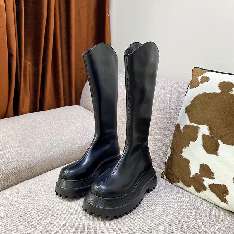 Женские ботинки на толстой подошве 2025 новые увеличивающие рост универсальные ботильоны с задней молнией маленькие ботинки, но ботфорты до колена 35
Женские ботинки на толстой подошве 2025 новые увеличивающие рост универсальные ботильоны с задней молнией маленькие ботинки, но ботфорты до колена 35