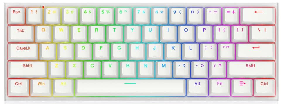 Redragon M61 SE Rapid Trigger Magnetic Switch Gaming Keyboard Механічна клавіатура TKL 61 клавіша Англійська розкладка RGB підсвічування Rollover Ергономічна чорний
Redragon M61 SE Rapid Trigger Magnetic Switch Gaming Keyboard Механічна клавіатура TKL 61 клавіша Англійська розкладка RGB підсвічування Rollover Ергономічна чорний