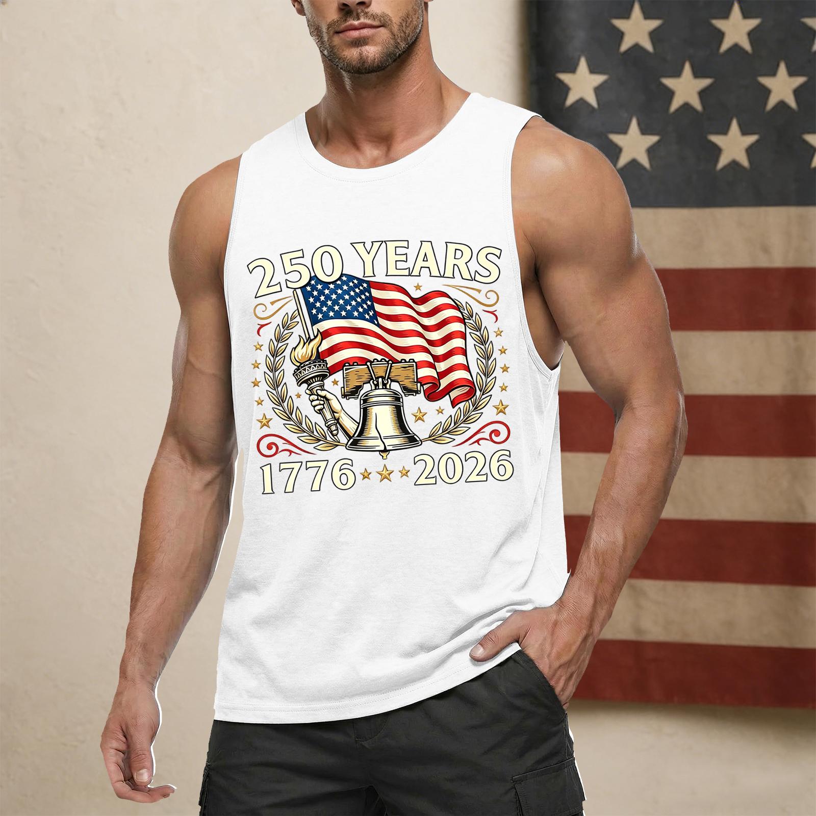 Men s Casual Sleeveless Tank Top 250 Years Independence Day Print Round Neck Muscle Shirt Summer Workout Fitness Apparel XXXXL білий
Men s Casual Sleeveless Tank Top 250 Years Independence Day Print Round Neck Muscle Shirt Summer Workout Fitness Apparel XXXXL білий