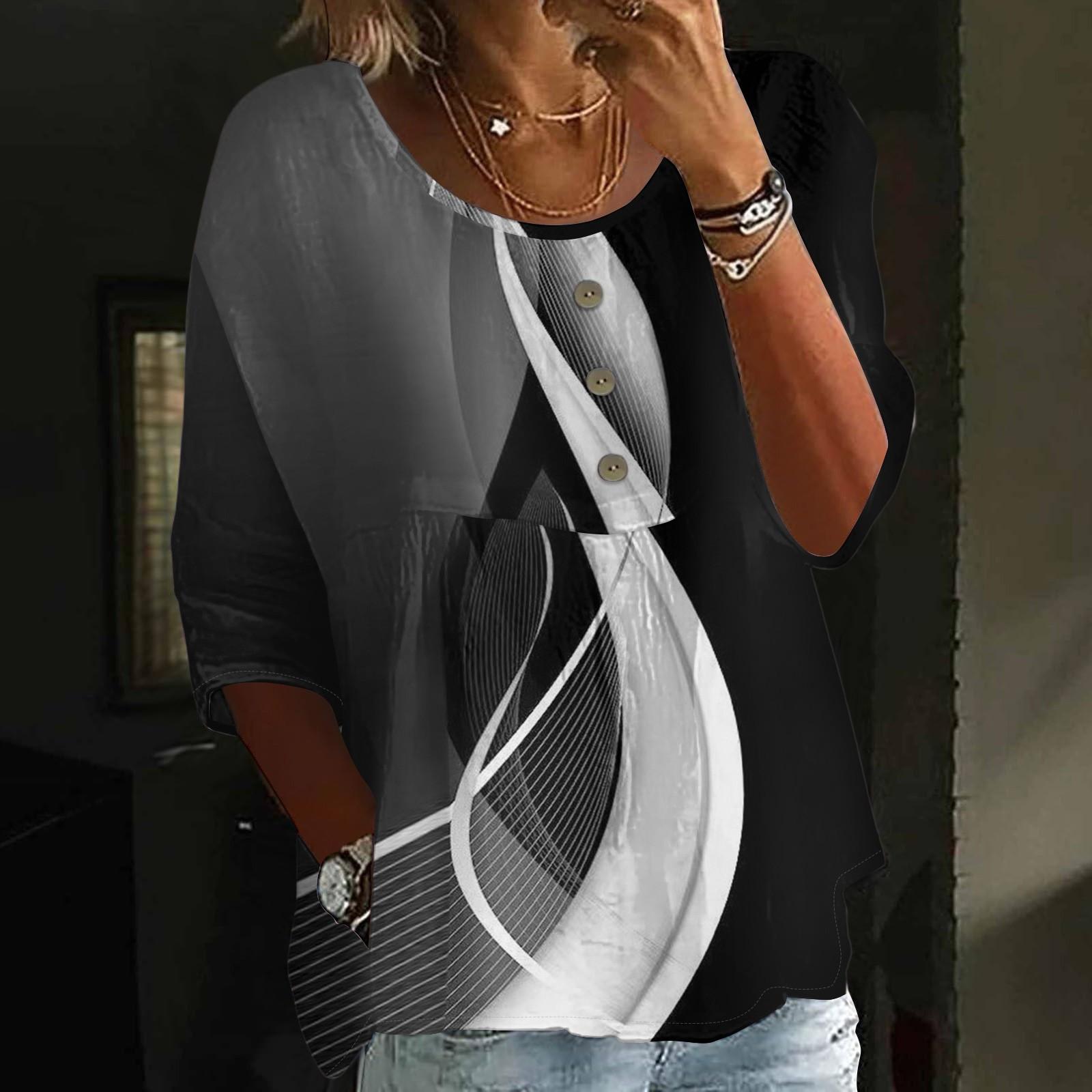 Льняные рубашки для женщин с рукавом 3/4 на пуговицах с V-образным вырезом, летние топы, нарядные повседневные милые рубашки L чёрный
Льняные рубашки для женщин с рукавом 3/4 на пуговицах с V-образным вырезом, летние топы, нарядные повседневные милые рубашки L чёрный