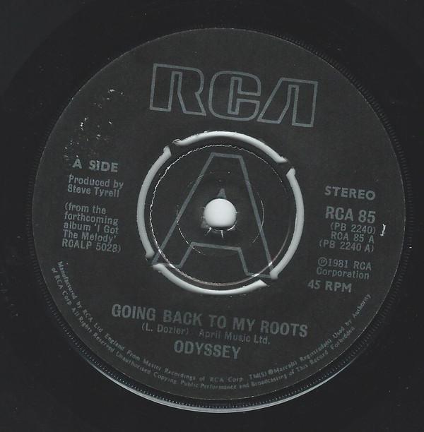 7inch Record ODYSSEY Going Back To My Roots RCA85 RCA 1981 UK SoulFunk Used
7inch Record ODYSSEY Going Back To My Roots RCA85 RCA 1981 UK SoulFunk Used