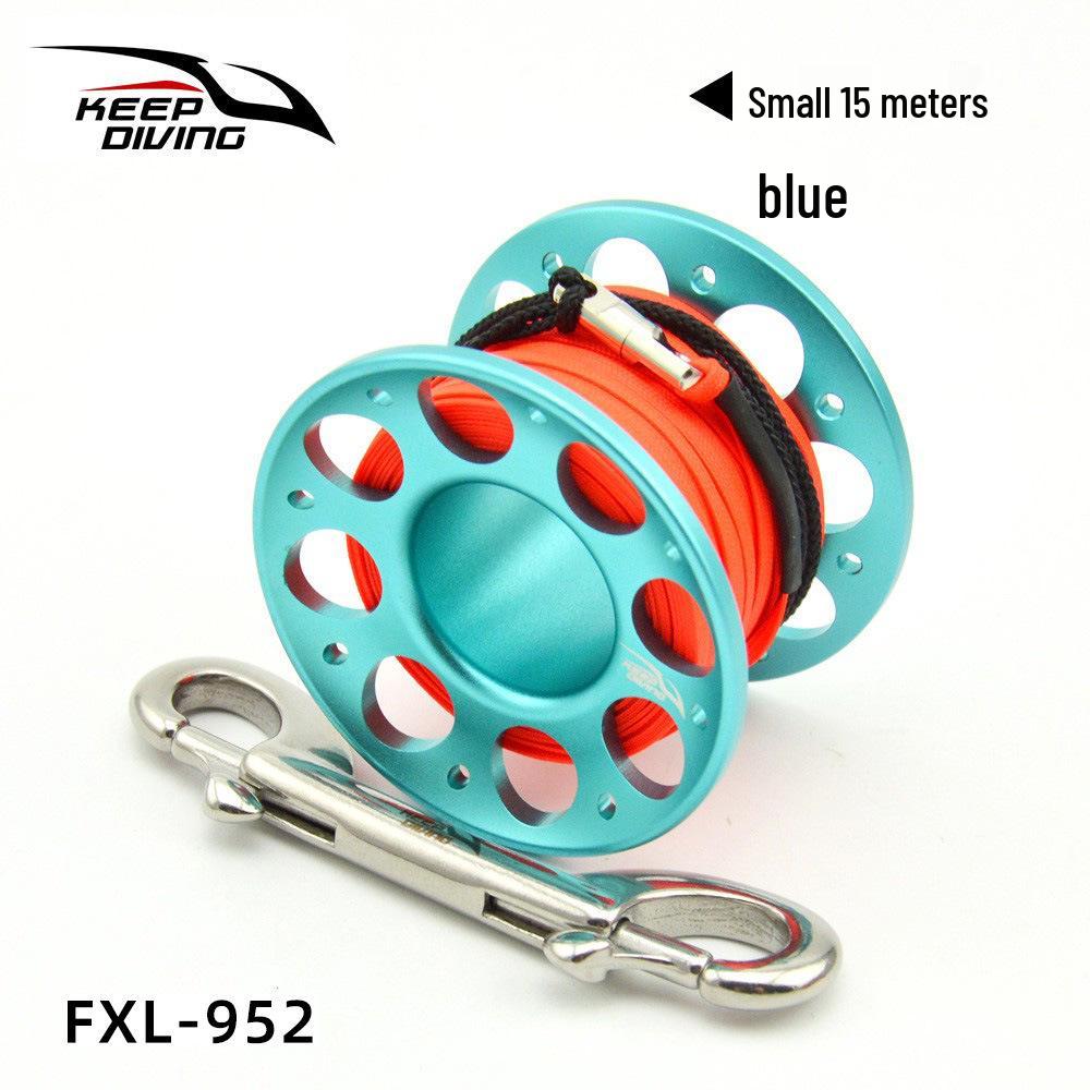 Aviation Aluminum Payoff Reel with Stainless Steel Double-Ended Hook for Scuba Diving: 15/30m Rope Dispenser FXL-952
Aviation Aluminum Payoff Reel with Stainless Steel Double-Ended Hook for Scuba Diving: 15/30m Rope Dispenser FXL-952
