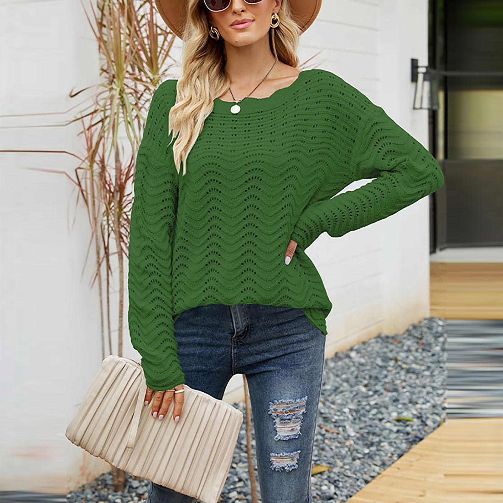 Women s Fashion Solid Color Cut-out Pullover Lace One-neck Off-the-shoulder Sweater XL зелений
Women s Fashion Solid Color Cut-out Pullover Lace One-neck Off-the-shoulder Sweater XL зелений