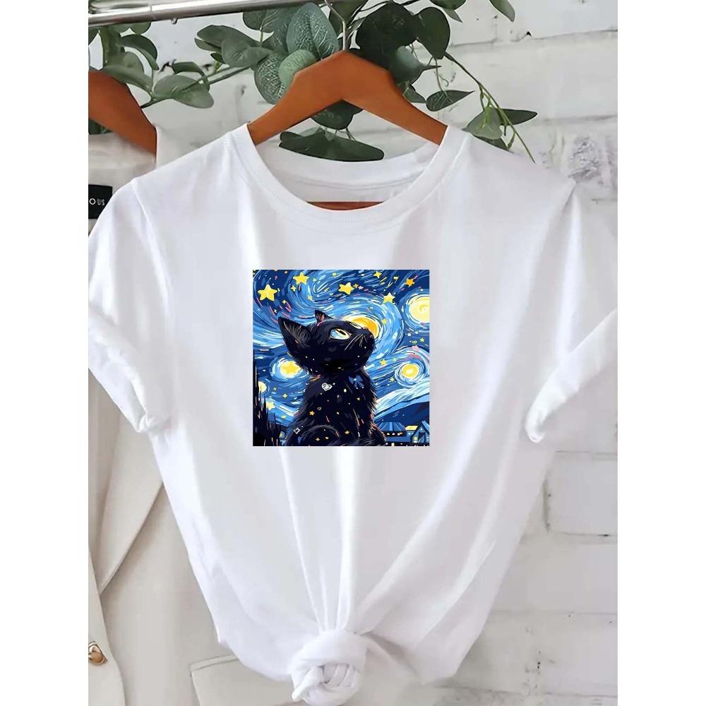 Women S Fashion Round Neck Short-Sleeved T-Shirt Trendy Spring and Summer Street Style Harajuku Short Sleeve 3XL
Women S Fashion Round Neck Short-Sleeved T-Shirt Trendy Spring and Summer Street Style Harajuku Short Sleeve 3XL