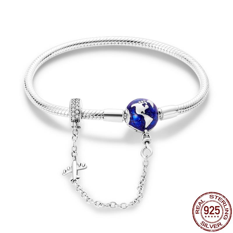 High Quality Fit Original European Bead Pendant Silver Snake Chain Airplane Travel Dangle Charm Bracelet Jewelry Diy 17
High Quality Fit Original European Bead Pendant Silver Snake Chain Airplane Travel Dangle Charm Bracelet Jewelry Diy 17