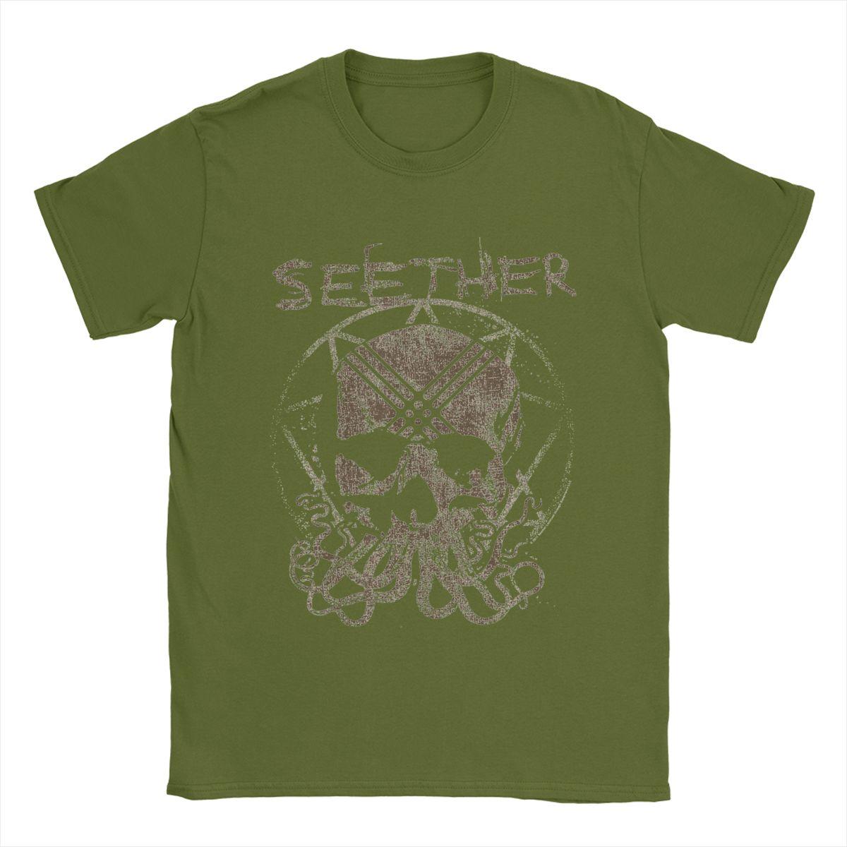 Повседневная футболка Seether Octoskull для мужчин с круглым вырезом, хлопковые футболки с коротким рукавом, футболка с принтом S армия зеленый
Повседневная футболка Seether Octoskull для мужчин с круглым вырезом, хлопковые футболки с коротким рукавом, футболка с принтом S армия зеленый