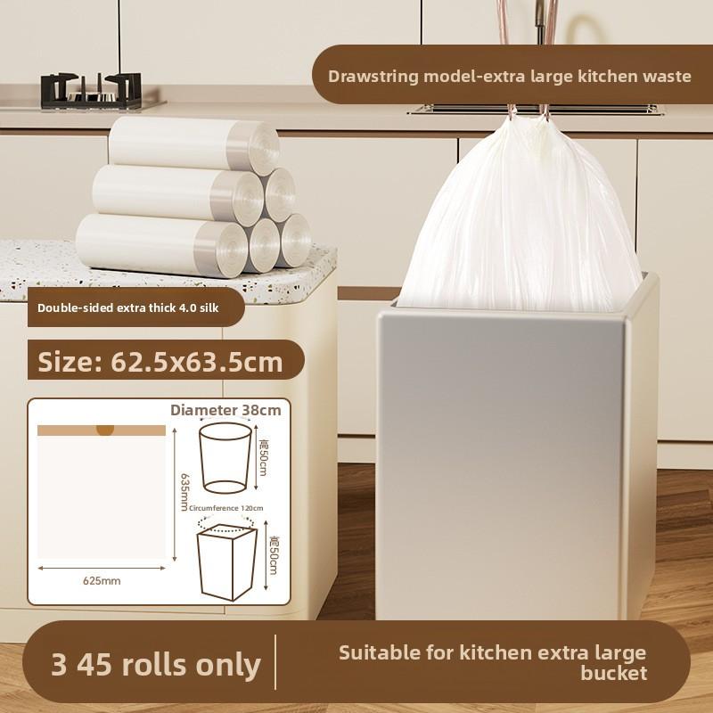 Збільшені та потовщені портативні мішки для сміття, термостійкі, герметичні та захищені від запаху пластикові пакети для зберігання сміття 4 microns enlarged
Збільшені та потовщені портативні мішки для сміття, термостійкі, герметичні та захищені від запаху пластикові пакети для зберігання сміття 4 microns enlarged