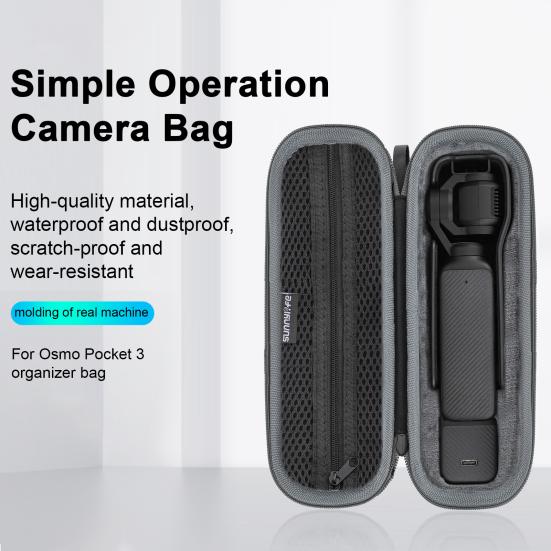 Сумка для хранения камеры с сетчатым карманом, утолщенная плюшевая подкладка, водонепроницаемый противоударный чехол для камеры Osmo Pocket 3
Сумка для хранения камеры с сетчатым карманом, утолщенная плюшевая подкладка, водонепроницаемый противоударный чехол для камеры Osmo Pocket 3