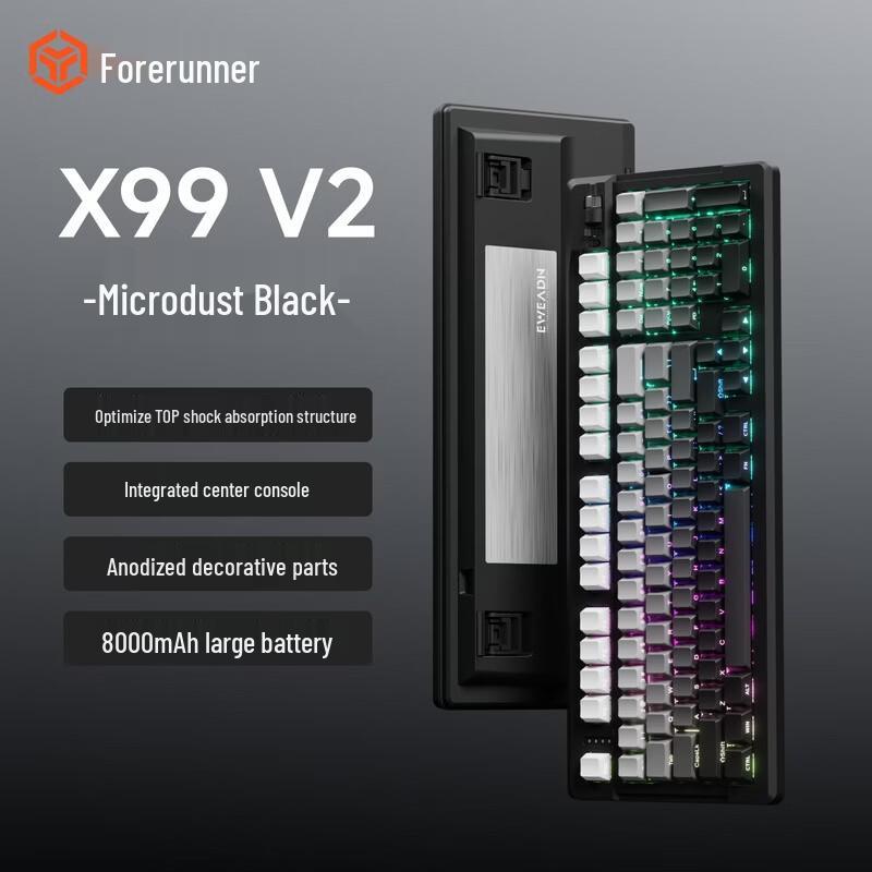 EWEADN X99v2 Tri-Mode Hot-Swappable Mechanical Keyboard
EWEADN X99v2 Tri-Mode Hot-Swappable Mechanical Keyboard