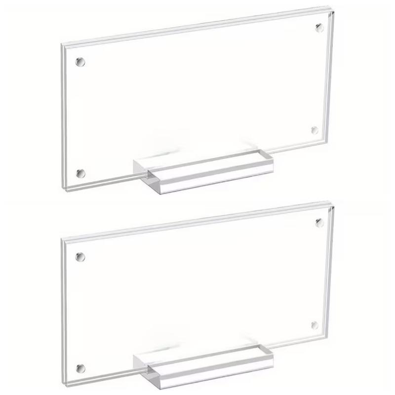 2/4Pack Bill Holder Display Photo Frame Double-Sided Transparent Magnetic Display Stand for Office Home Salon Business Organizer
2/4Pack Bill Holder Display Photo Frame Double-Sided Transparent Magnetic Display Stand for Office Home Salon Business Organizer