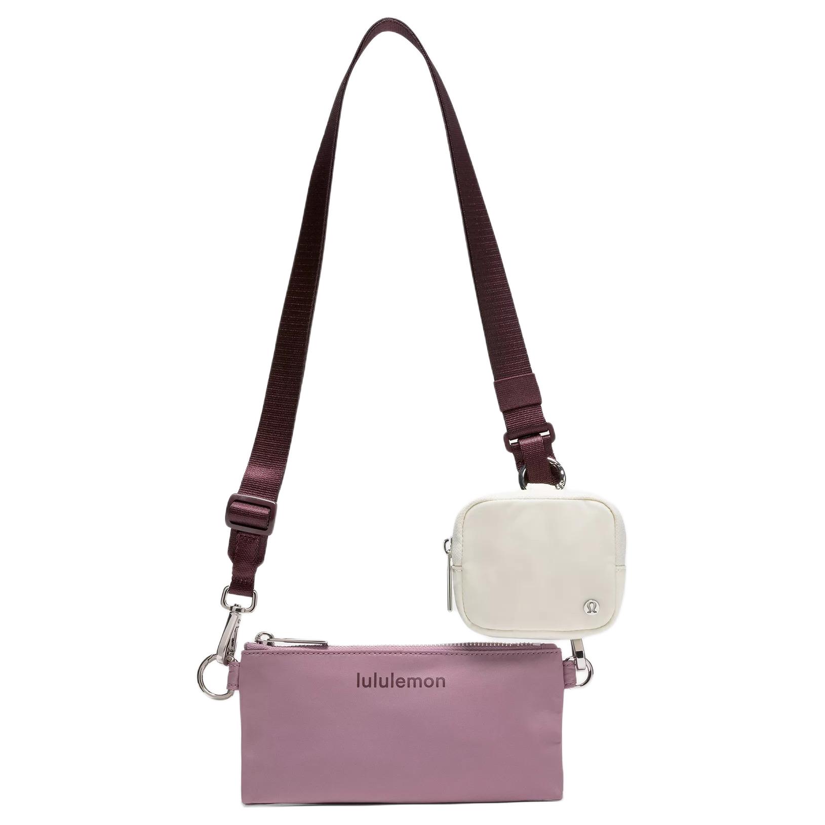 Lululemon Dual-Pouch Adjustable Detachable Shoulder Strap Nylon Crossbody Bag Women bags Lavender Ivory Plum LU9C16S-324064 Purple & Ivory White
Lululemon Dual-Pouch Adjustable Detachable Shoulder Strap Nylon Crossbody Bag Women bags Lavender Ivory Plum LU9C16S-324064 Purple & Ivory White