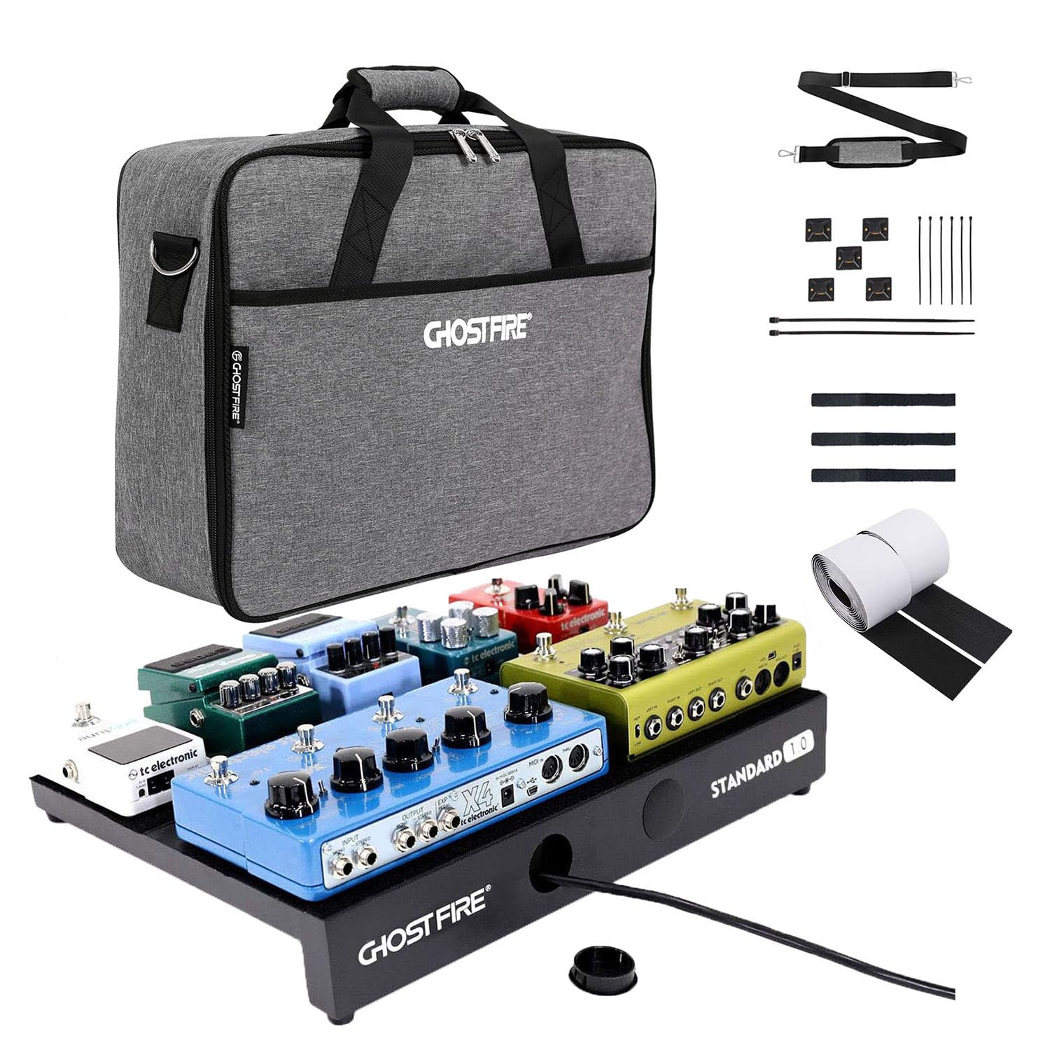 GHOSTFIRE Guitar Effector Board Pedal Board Aluminum Alloy Velcro Fastener Carrying Bag Included V Series Ultra-lightweight (V-Standard1.0(43x31cm))
GHOSTFIRE Guitar Effector Board Pedal Board Aluminum Alloy Velcro Fastener Carrying Bag Included V Series Ultra-lightweight (V-Standard1.0(43x31cm))