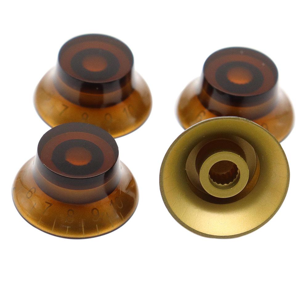 4 Pcs Guitar Top Hat Bell Speed Knobs for LP SG Guitar Knobs Coffee
4 Pcs Guitar Top Hat Bell Speed Knobs for LP SG Guitar Knobs Coffee