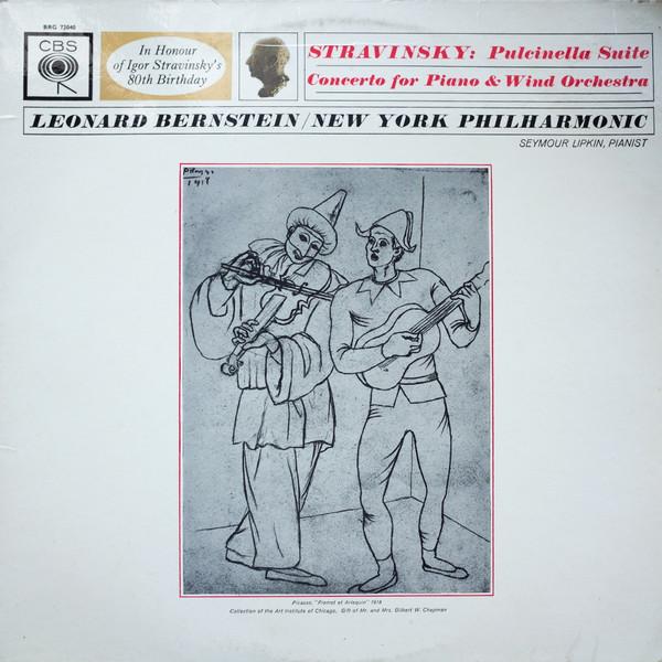 LP Record IGOR STRAVINSKY LEONARD BERNSTEIN Pulcinella Suite Concerto For Pia BRG72040 CBS 1962 UK Classical Used
LP Record IGOR STRAVINSKY LEONARD BERNSTEIN Pulcinella Suite Concerto For Pia BRG72040 CBS 1962 UK Classical Used