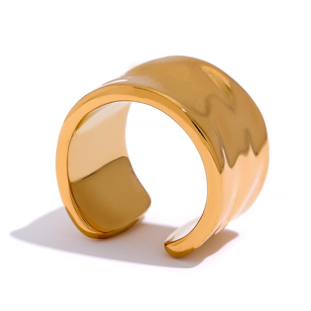 Yhpup Top Quality Geometric Wide Stainless Steel Ring 18K Gold Color Waterproof Fashion Minimalist Statement Charm Jewelry Women 7
Yhpup Top Quality Geometric Wide Stainless Steel Ring 18K Gold Color Waterproof Fashion Minimalist Statement Charm Jewelry Women 7