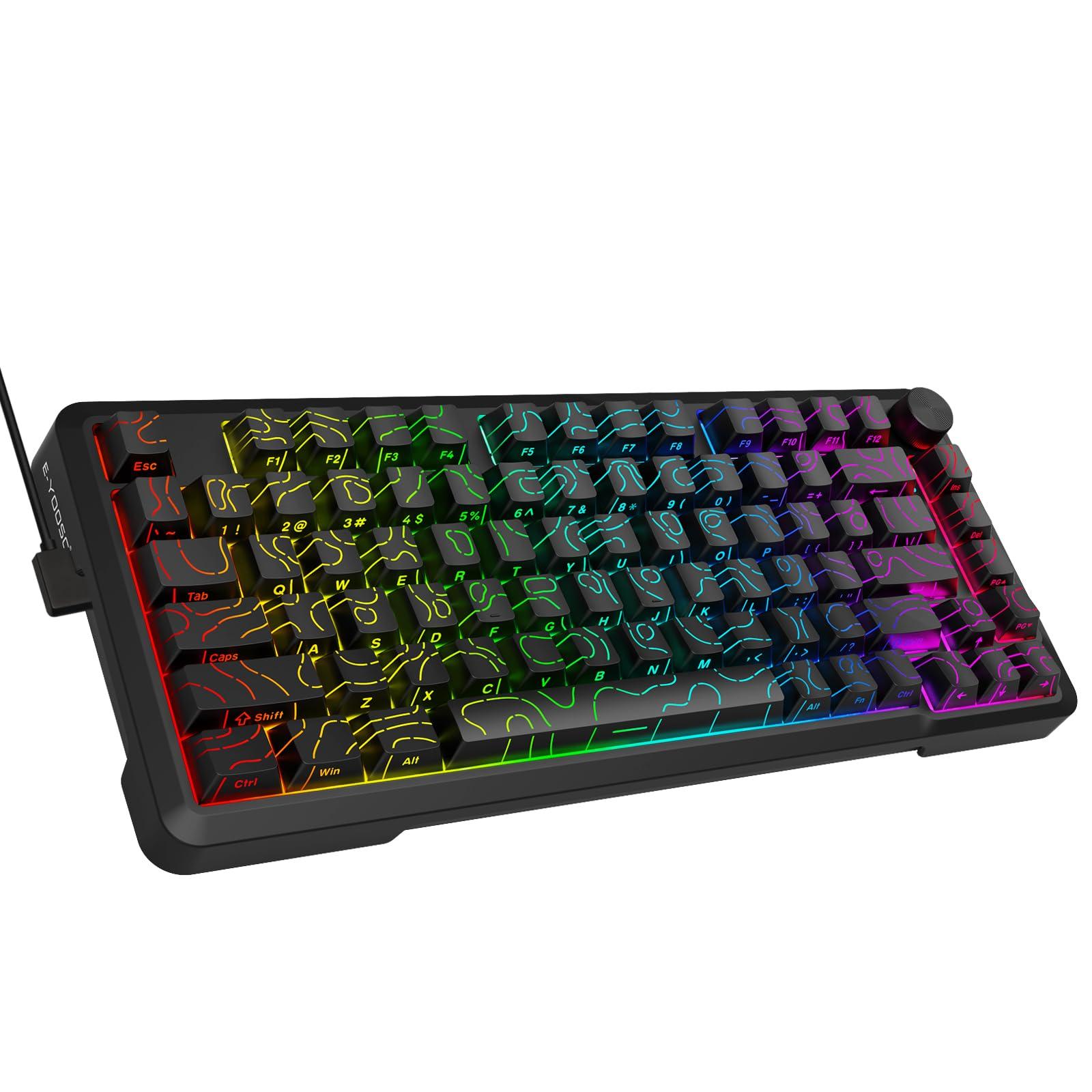 eElement Z82 Mechanical English 81 Wired Gaming Silver Pin Silent Structure RGB Full Key Black 75% Keyboard, Layout, Keys, Keyboard, Switches,
eElement Z82 Mechanical English 81 Wired Gaming Silver Pin Silent Structure RGB Full Key Black 75% Keyboard, Layout, Keys, Keyboard, Switches,