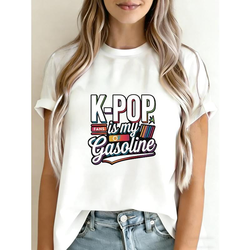 White T-Shirt K Pop Is My Gasoline Graphic Print For Fans Casual Wear XXXXL білий
White T-Shirt K Pop Is My Gasoline Graphic Print For Fans Casual Wear XXXXL білий