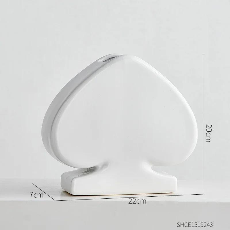 Керамическая ваза в форме лопаты в скандинавском стиле, цветочная композиция, украшение для входной группы, обеденный стол, ваза для интерьера, украшения, украшение