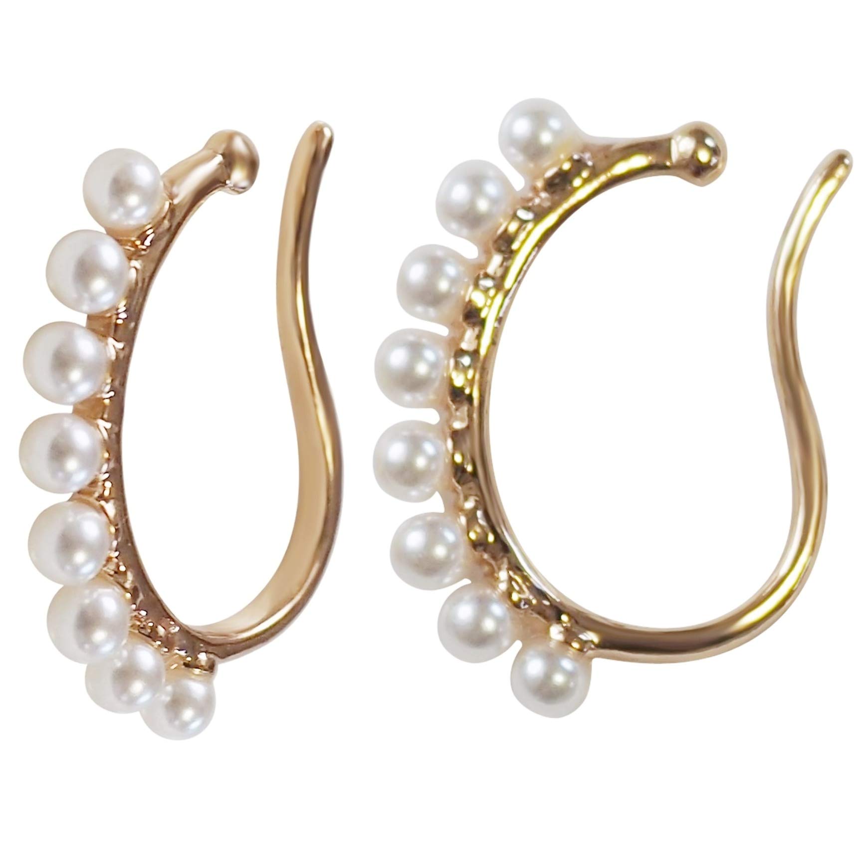 Earrings for Women Gold Ear Cuff Hoop Popular Earrings White White Pearl Large Adult Elegant Delicate Earrings Miyabi Grace Miyabi Grace Non-Pierce
Earrings for Women Gold Ear Cuff Hoop Popular Earrings White White Pearl Large Adult Elegant Delicate Earrings Miyabi Grace Miyabi Grace Non-Pierce