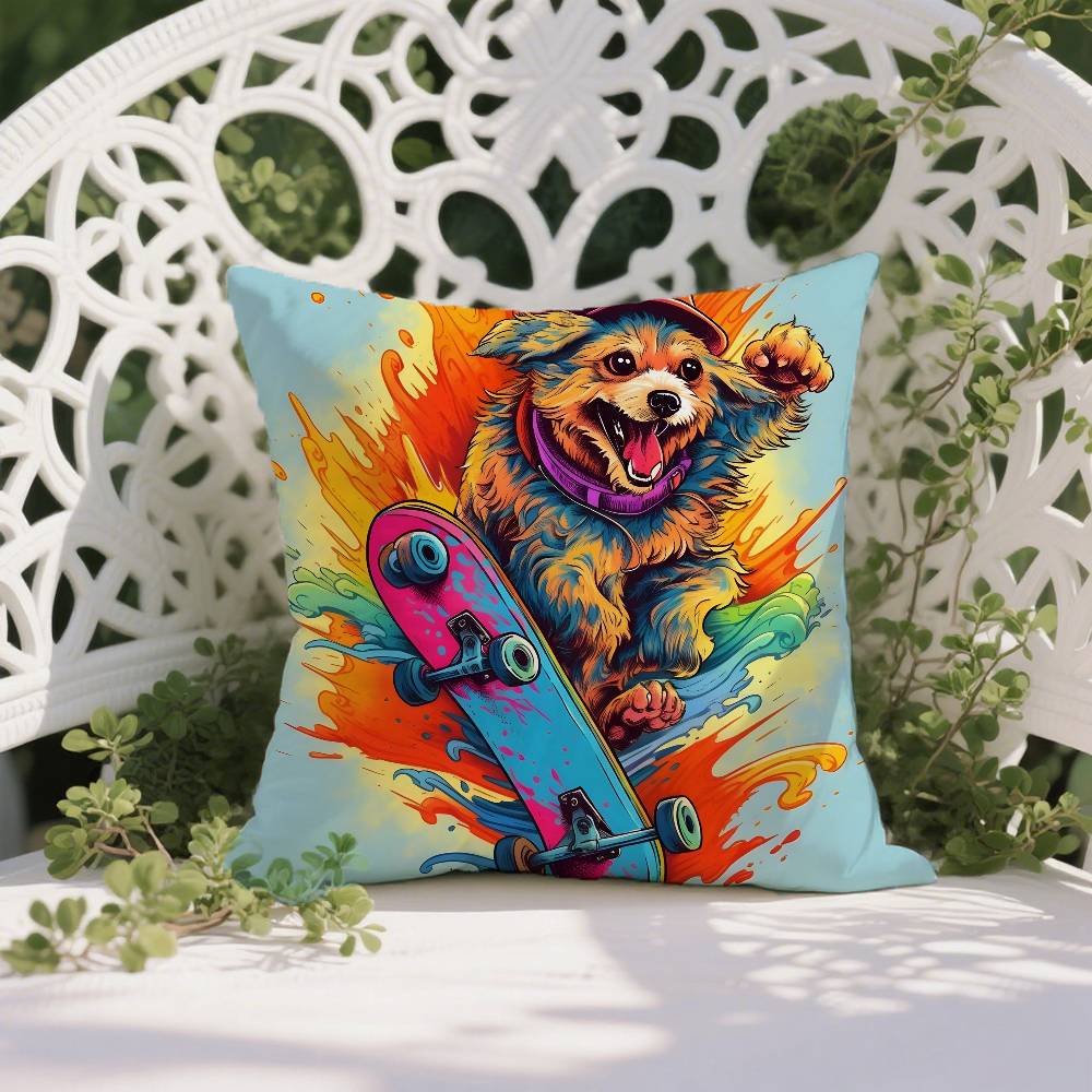 Retro Style Trendy Dog Pattern Pillow Case Anti-dustmite Pillowcase Invisible Zipper Silky Short Plush Sofa Cushion Cover 12x12Inch
Retro Style Trendy Dog Pattern Pillow Case Anti-dustmite Pillowcase Invisible Zipper Silky Short Plush Sofa Cushion Cover 12x12Inch