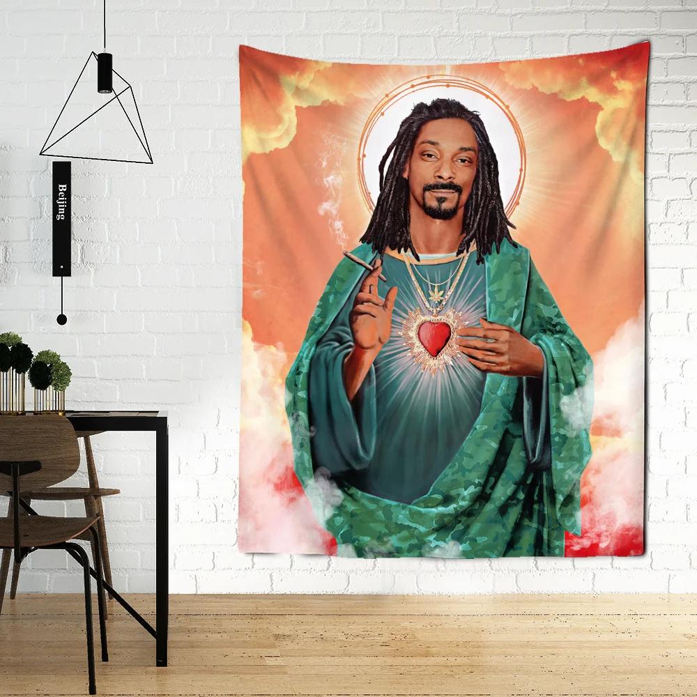 VIKAMA Snoop Dogg Tapestry Psychedelic Sacred Art Bohemian Wall Hanging Mysterious Rapper Idol Decor For Game Room 74x94cm(29x37in)
VIKAMA Snoop Dogg Tapestry Psychedelic Sacred Art Bohemian Wall Hanging Mysterious Rapper Idol Decor For Game Room 74x94cm(29x37in)