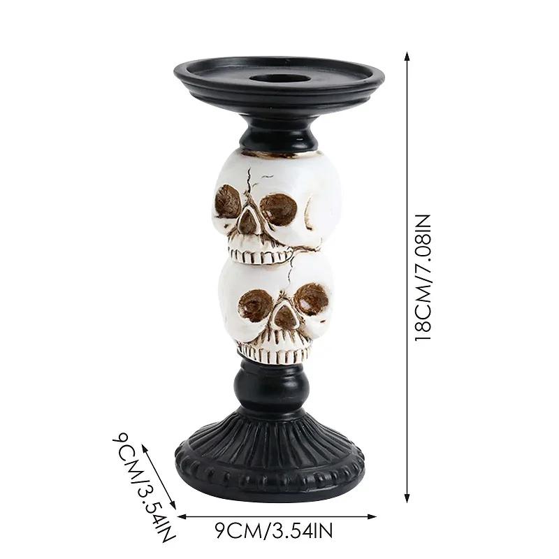 Halloween Skull Candlestick Scary Crow Candle Tray Handmade Resin Desktop Ornaments Halloween Haunted House Party Decorations білий
Halloween Skull Candlestick Scary Crow Candle Tray Handmade Resin Desktop Ornaments Halloween Haunted House Party Decorations білий