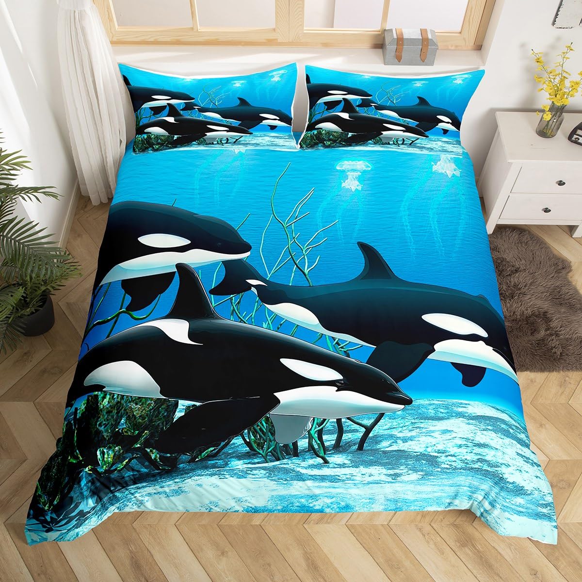 Sea Whale Beding Set Quen Sized Dimensions,Nautical Anchor Ship Ruder Plaid Soft Duvet Cover Set for Children Adult People,Navy Blue Ocean Geometric 100*200cm Single
Sea Whale Beding Set Quen Sized Dimensions,Nautical Anchor Ship Ruder Plaid Soft Duvet Cover Set for Children Adult People,Navy Blue Ocean Geometric 100*200cm Single