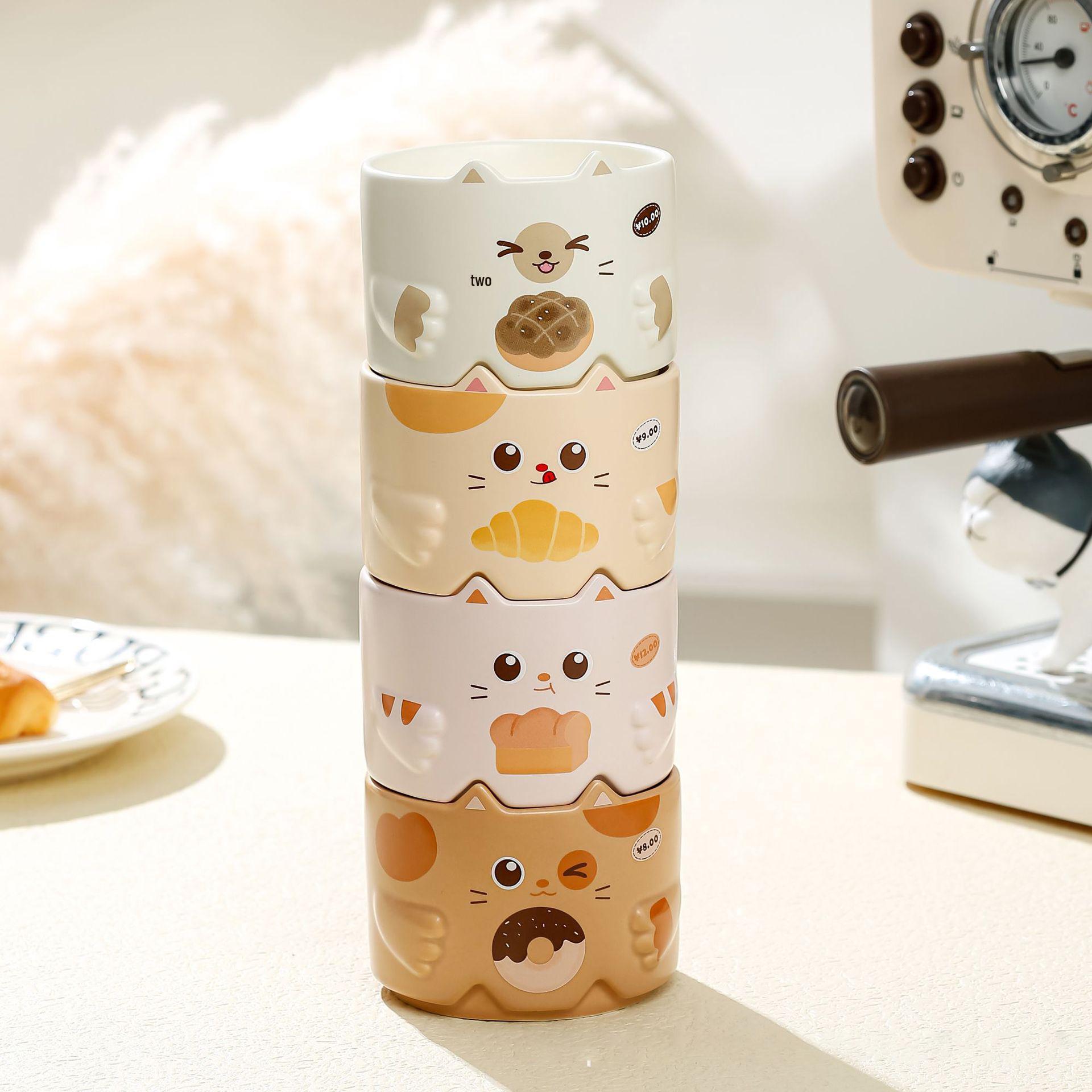 Personalized Cute Cat Cartoon Stacking Cups - Large Capacity Water Cup for Office, Home, or Students 301-400ml
Personalized Cute Cat Cartoon Stacking Cups - Large Capacity Water Cup for Office, Home, or Students 301-400ml