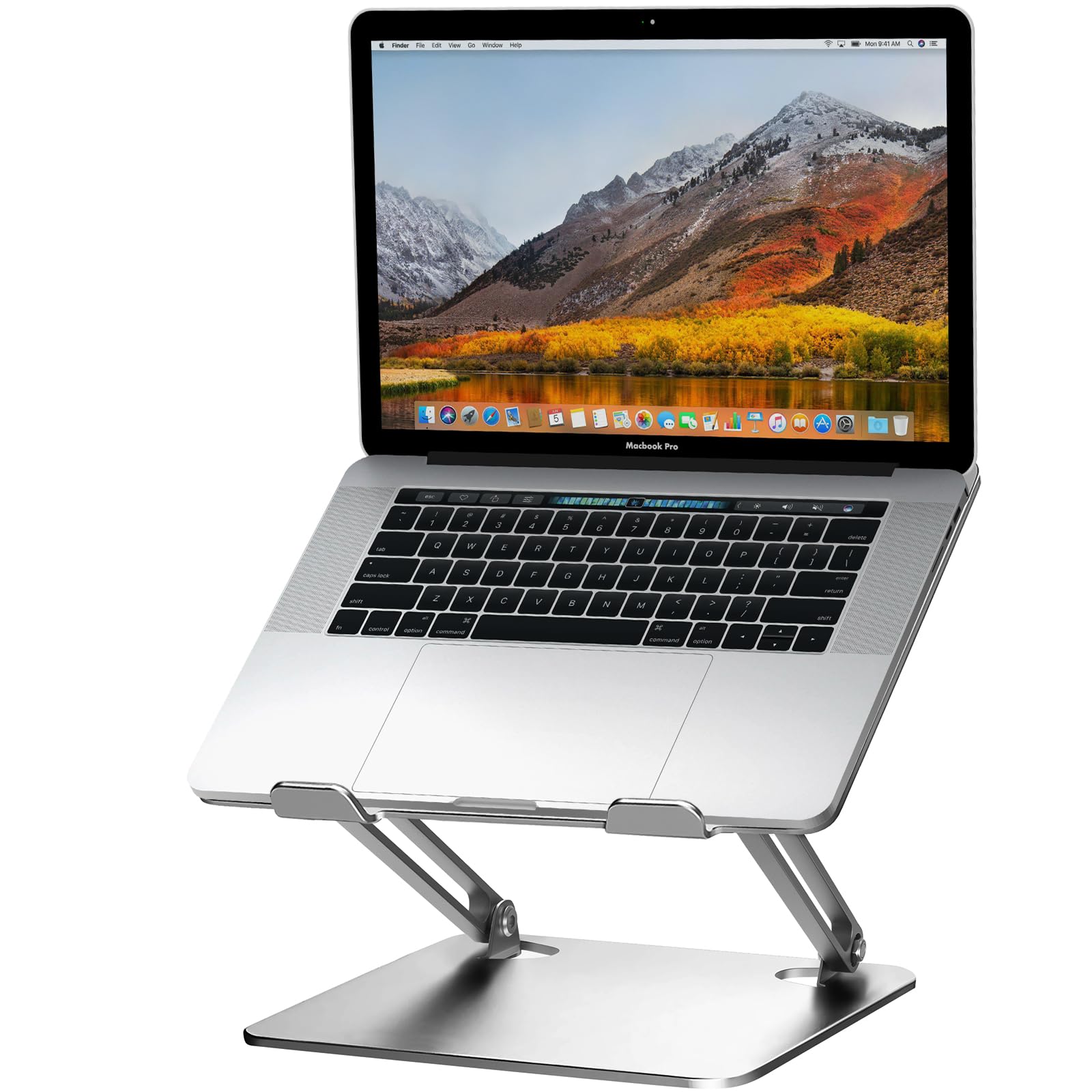 Stable Laptop Thick Alloy Stepless Height Improved Working Hollow Ventilated Fits up to 219mm Wide x 265mm Silver Stand, Construction, Adjustment,
Stable Laptop Thick Alloy Stepless Height Improved Working Hollow Ventilated Fits up to 219mm Wide x 265mm Silver Stand, Construction, Adjustment,