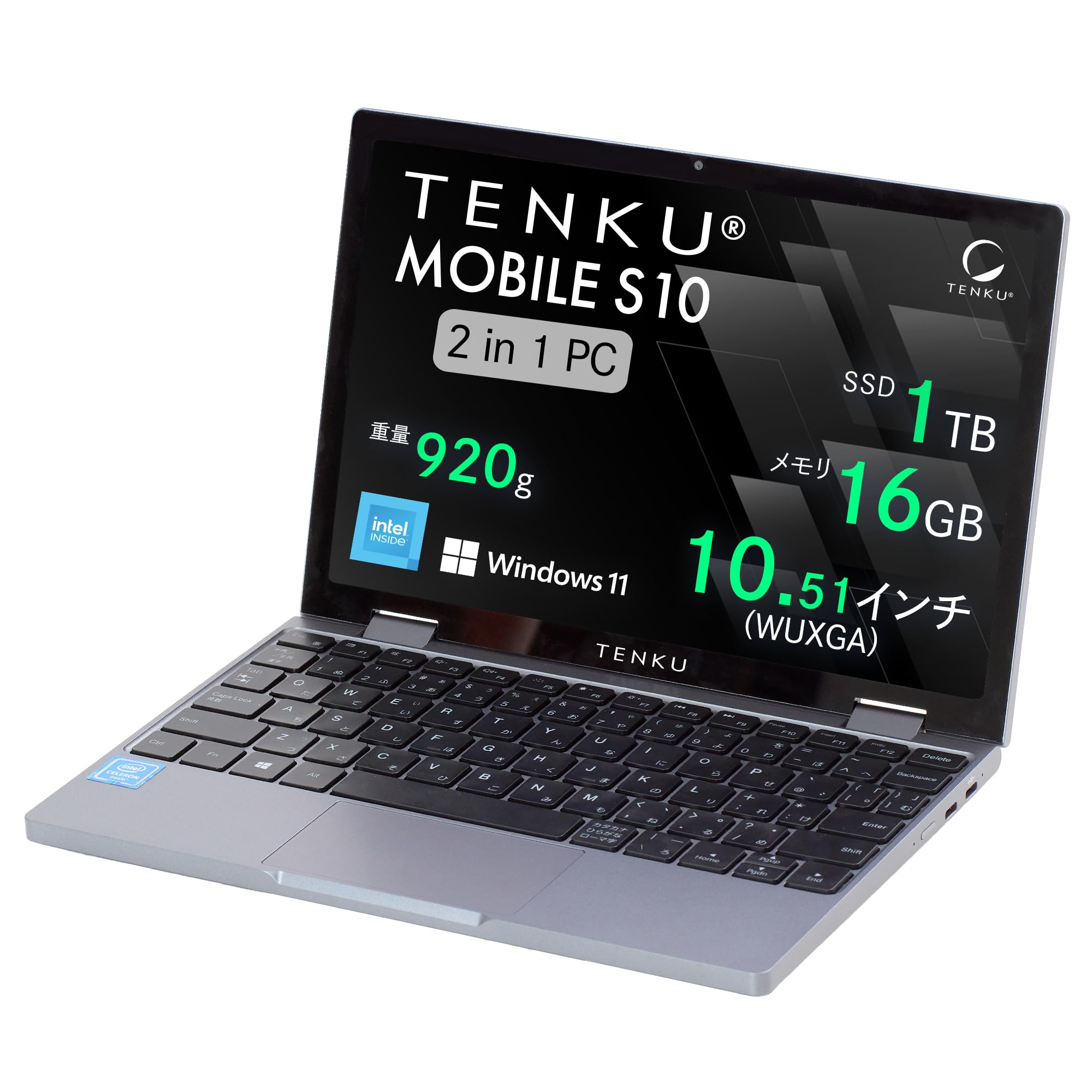 TENKU MOBILE S10 Мобільний ноутбук 2 в 1 з дюймами 920 г USB Відеовихід Японська клавіатура Windows 11 Home 10.51 TYPE-C
TENKU MOBILE S10 Мобільний ноутбук 2 в 1 з дюймами 920 г USB Відеовихід Японська клавіатура Windows 11 Home 10.51 TYPE-C