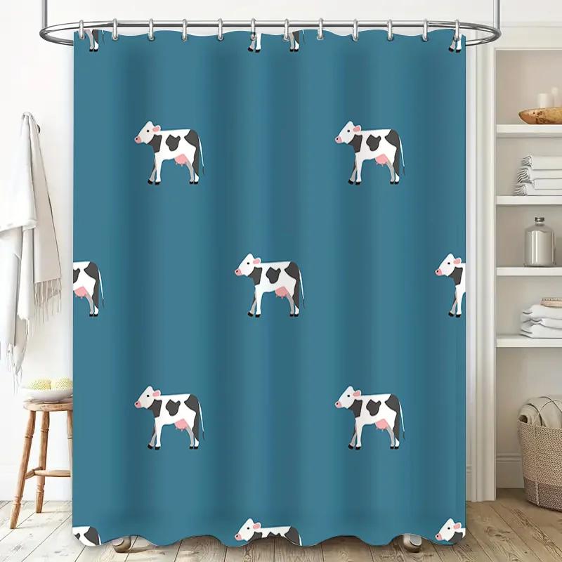 Adorable Farm Animal Print Shower Curtain Black White Cow Patterned Blue Fabric Bath Liner For Home Decor W60H190(CM)-1 Pcs
Adorable Farm Animal Print Shower Curtain Black White Cow Patterned Blue Fabric Bath Liner For Home Decor W60H190(CM)-1 Pcs