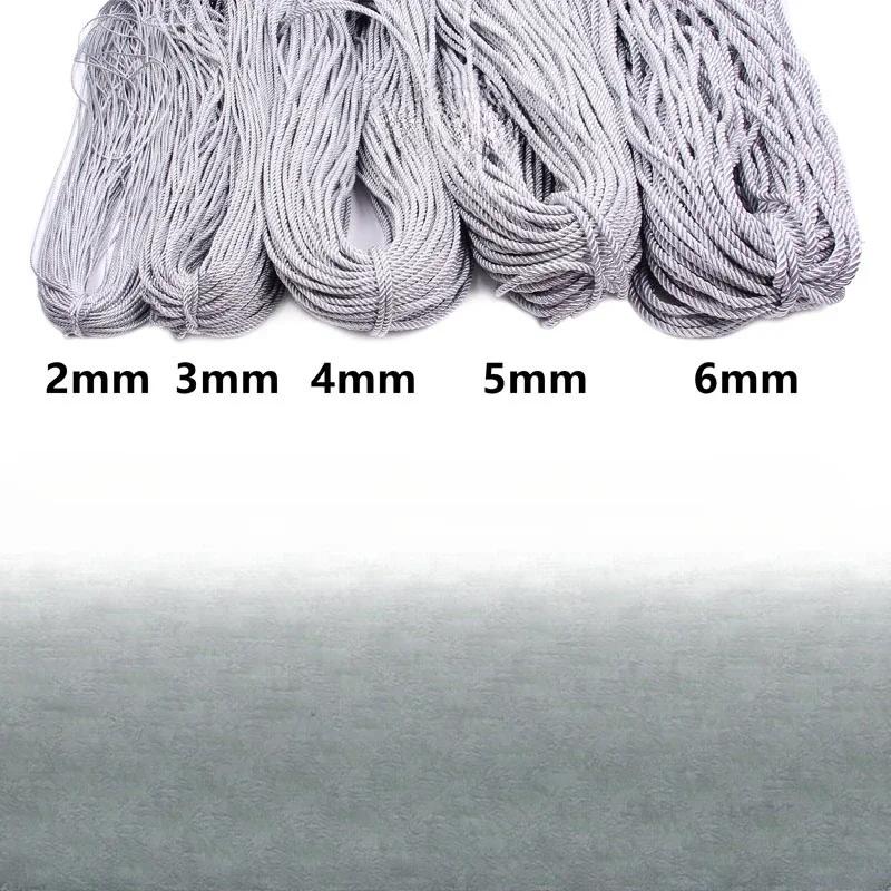 5M Braided Twisted Wire Rope DIY Accessories Gold/Silver Color 2/3/4/5/6mm for Gift Boxes Hand-Held Cords 2mm античный серебряного
5M Braided Twisted Wire Rope DIY Accessories Gold/Silver Color 2/3/4/5/6mm for Gift Boxes Hand-Held Cords 2mm античный серебряного