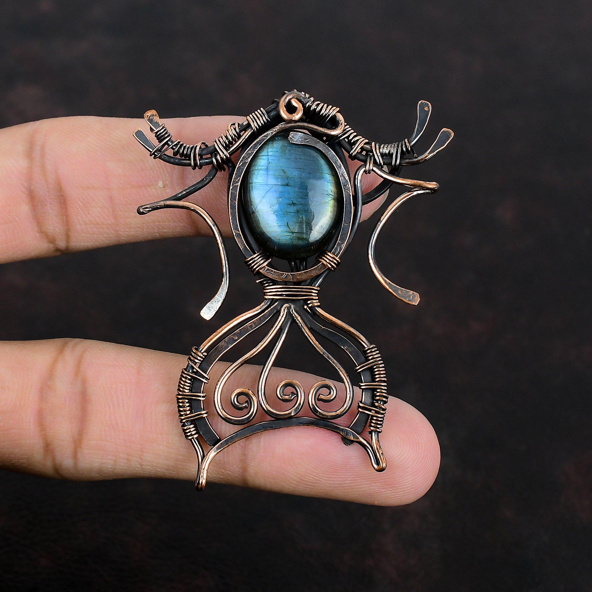 Кулон из лабрадорита, обмотанный медной проволокой, кулон ручной работы, украшение с натуральным драгоценным камнем, украшение из лабрадорита, подарок для нее, совершенно новый кулон
Кулон из лабрадорита, обмотанный медной проволокой, кулон ручной работы, украшение с натуральным драгоценным камнем, украшение из лабрадорита, подарок для нее, совершенно новый кулон