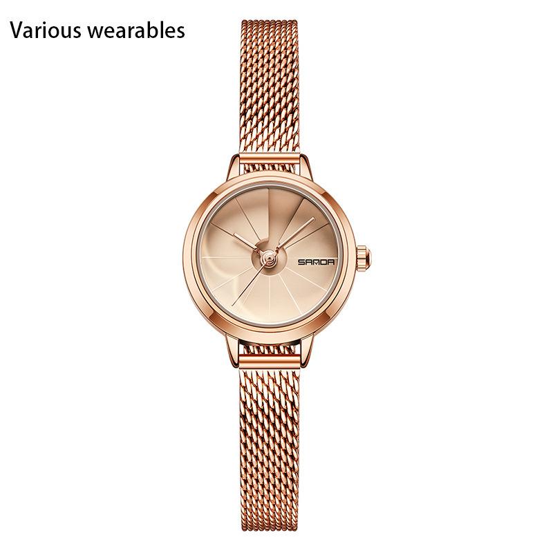 Женские кварцевые часы Simple Creative Belt Compact Hundred Mesh Belt Водонепроницаемые женские часы для студентов
Женские кварцевые часы Simple Creative Belt Compact Hundred Mesh Belt Водонепроницаемые женские часы для студентов