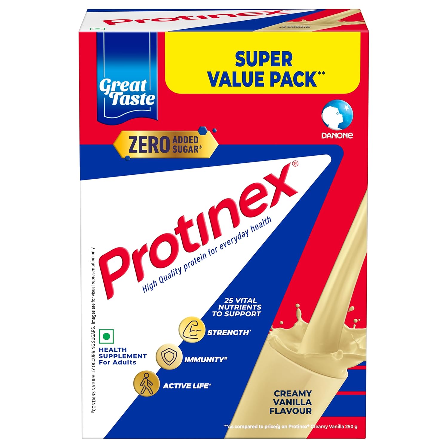 Protinex Creamy Vanilla Protein Mix For Adults 1 Kg Pack With 25 Vital Nutrients To Support Strength And Immunity
Protinex Creamy Vanilla Protein Mix For Adults 1 Kg Pack With 25 Vital Nutrients To Support Strength And Immunity