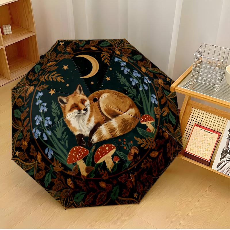 Moonlit Blue Fox (2) Printed umbrella windproof folding umbrella portable sun and rain umbrella suitable for gifting
Moonlit Blue Fox (2) Printed umbrella windproof folding umbrella portable sun and rain umbrella suitable for gifting