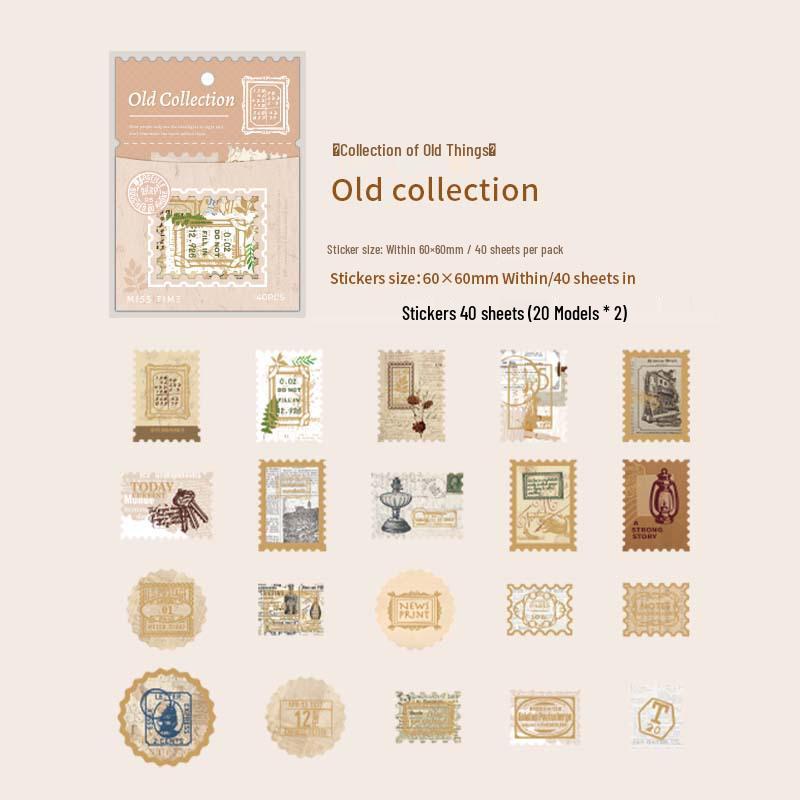 Retro Post Office Journal Stickers: 6 Styles for Collage, Decoration, and Notes
Retro Post Office Journal Stickers: 6 Styles for Collage, Decoration, and Notes