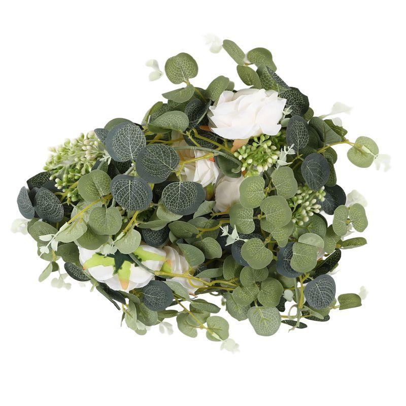 AEE4-2 Pack Eucalyptus Garland With Champagne Rose, Greenery Garland Bulk Artificial Silk Floral Eucalyptus Leaves Vines
AEE4-2 Pack Eucalyptus Garland With Champagne Rose, Greenery Garland Bulk Artificial Silk Floral Eucalyptus Leaves Vines