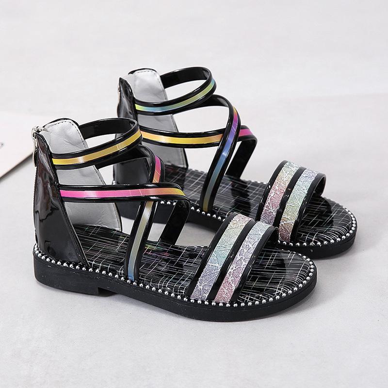 Toddler Girls Sandals Soft Soled Princess Glitter Shoe Summer Students Newest High Roman Shoes Children S Beach Shoes Kids Sneakers 27
Toddler Girls Sandals Soft Soled Princess Glitter Shoe Summer Students Newest High Roman Shoes Children S Beach Shoes Kids Sneakers 27