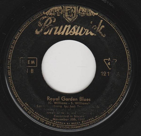 7inch Record LOUIS ARMSTRONG HIS ALLSTARS Royal Garden Blues 12123 Brunswick 1958 Germany Jazz Used
7inch Record LOUIS ARMSTRONG HIS ALLSTARS Royal Garden Blues 12123 Brunswick 1958 Germany Jazz Used
