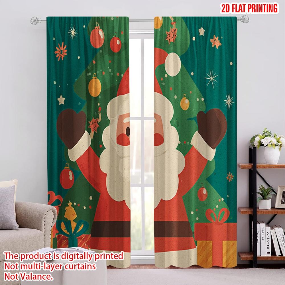 2pcs,2D plane printing Light Filtering Curtains Santa Claus and Tree Durable Polyester (without rod) Art Deco Festive Ldeal for 52.50 × 116.00 cm 2 pcs
2pcs,2D plane printing Light Filtering Curtains Santa Claus and Tree Durable Polyester (without rod) Art Deco Festive Ldeal for 52.50 × 116.00 cm 2 pcs