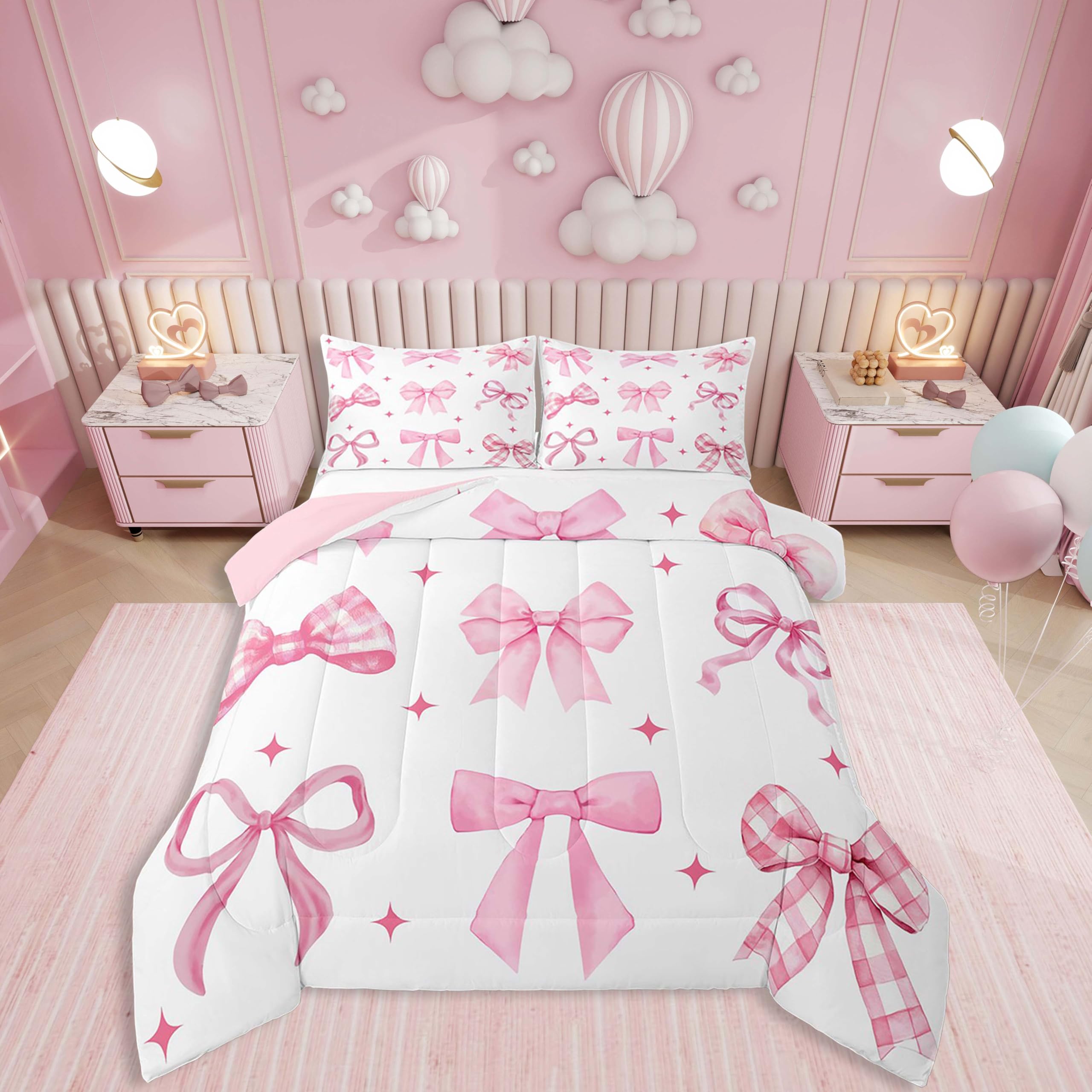 Erosebridal Blue Bow Bedding Set Twin Size - Teen Girl Coquette Bow Comforter Set for Kids Preteen Preppy Trendy Modern Bows Quilt Sets Blue 155x200cm
Erosebridal Blue Bow Bedding Set Twin Size - Teen Girl Coquette Bow Comforter Set for Kids Preteen Preppy Trendy Modern Bows Quilt Sets Blue 155x200cm