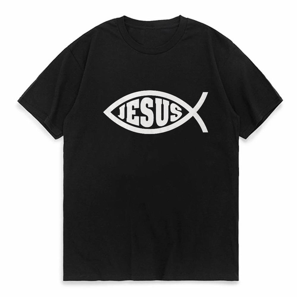 Jesus Fish Christ Print TShirt For Man Woman Christian Jesus Faith Inspirational Fashion Brand T Shirts Tshirt Men Clothing 4XL
Jesus Fish Christ Print TShirt For Man Woman Christian Jesus Faith Inspirational Fashion Brand T Shirts Tshirt Men Clothing 4XL