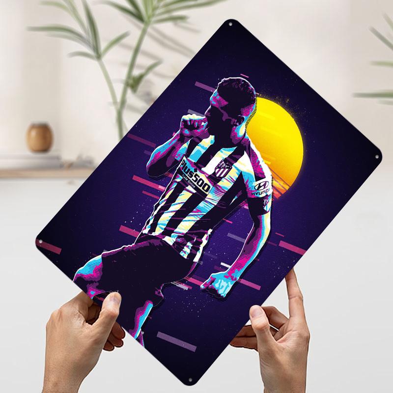 Koke Football Poster Customized Vintage Metal Signs Wall Art Retro Tin Plaque for Mancave Wand Deko Aesthetic Decoration Room 7.9x11.8In(20x30cm)
Koke Football Poster Customized Vintage Metal Signs Wall Art Retro Tin Plaque for Mancave Wand Deko Aesthetic Decoration Room 7.9x11.8In(20x30cm)