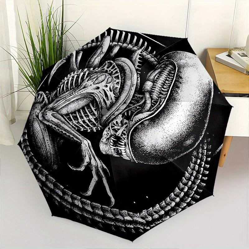 Alien,Xenomorph Automatic Folding Umbrella 8 Ribs Lightweight Design, Durable Iron Frame, Compact and Portable, Ideal Birthday or Christma
Alien,Xenomorph Automatic Folding Umbrella 8 Ribs Lightweight Design, Durable Iron Frame, Compact and Portable, Ideal Birthday or Christma